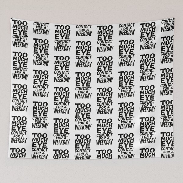 Item preview, Eye Contact. Funny Neurodivergent. designed and sold by Shoot-The-Moon.