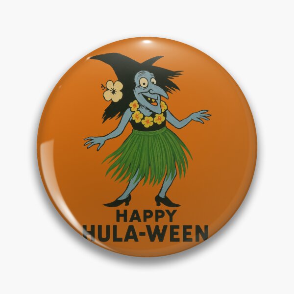 Item preview, Happy Hula-Ween – Funny Witch in Hula Skirt Halloween Design designed and sold by Victor Shadehorn.