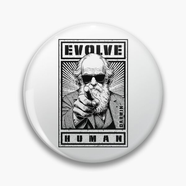 Item preview, Charles Darwin Evolution Propaganda Evolve Human Science designed and sold by GrandeDuc.