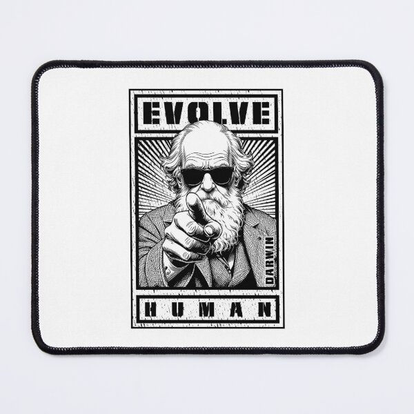 Item preview, Charles Darwin Evolution Propaganda Evolve Human Science designed and sold by GrandeDuc.