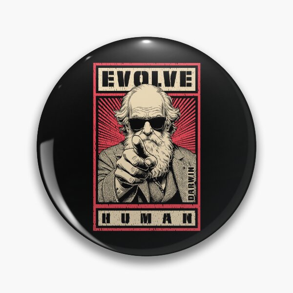 Item preview, Charles Darwin Evolution Propaganda Evolve Human Science designed and sold by GrandeDuc.