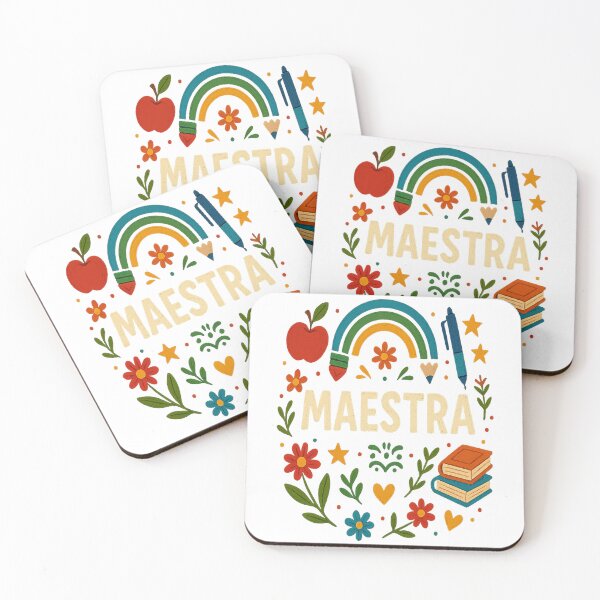 Item preview, Maestra | Colorful Rainbow Teacher Design in Spanish designed and sold by Mi Clase Divertida.