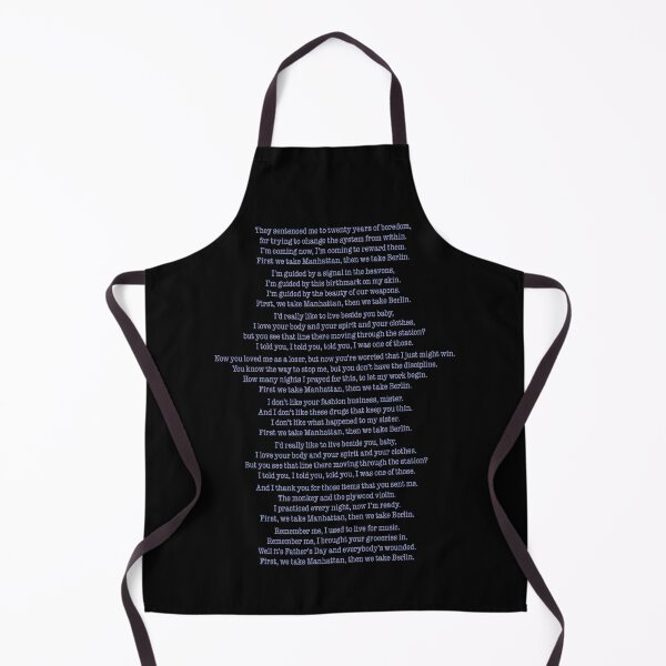 Item preview, First We Take Manhattan - Leonard Cohen (lyrics) v.4 designed and sold by x1brett.