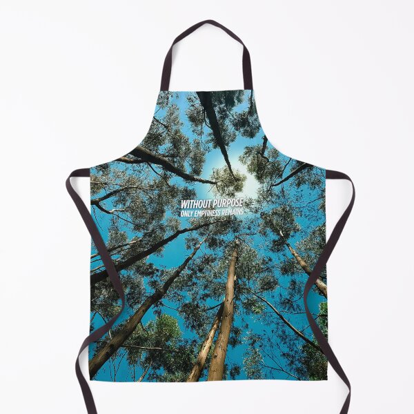 Item preview, Treetop Serenity Under a Blue Sky – Inspirational Nature Quote “Without Purpose, Only Emptiness Remains” Design designed and sold by knalpot-design.