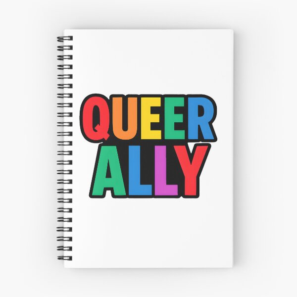 Item preview, Queer Ally – Bold Rainbow Typography designed and sold by Haus Of Sin.