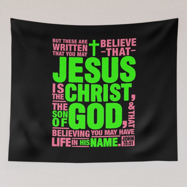 Item preview, John 20:31 Jesus Is The Christ The Son Of God designed and sold by plushism.