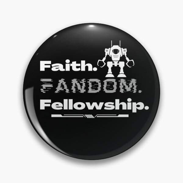 Artikelvorschau, Geschenk für christliche Geeks oder Gamer. Faith Fandom Fellowship Sci-Fi-Version mit Roboter entworfen und verkauft von YouKnowItsTrue.