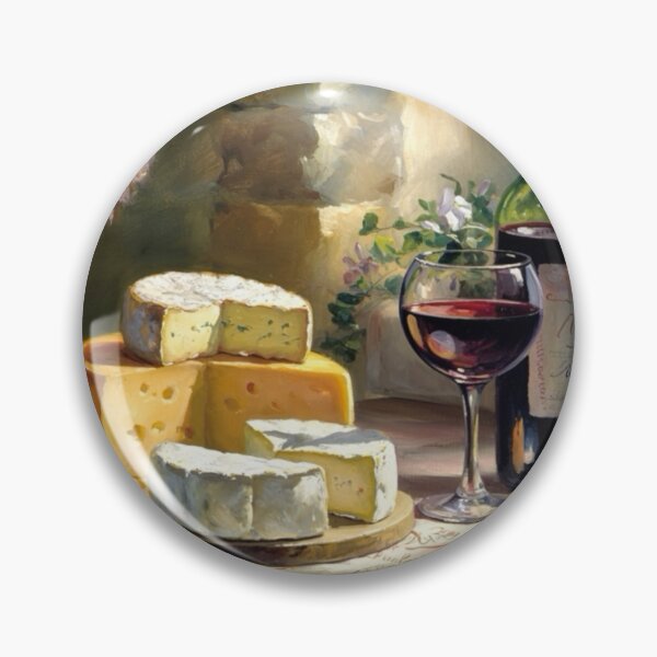 Item preview, Elegant French Still Life | Wine and Cheese by the Window in a Provincial Kitchen designed and sold by CARRAANN.