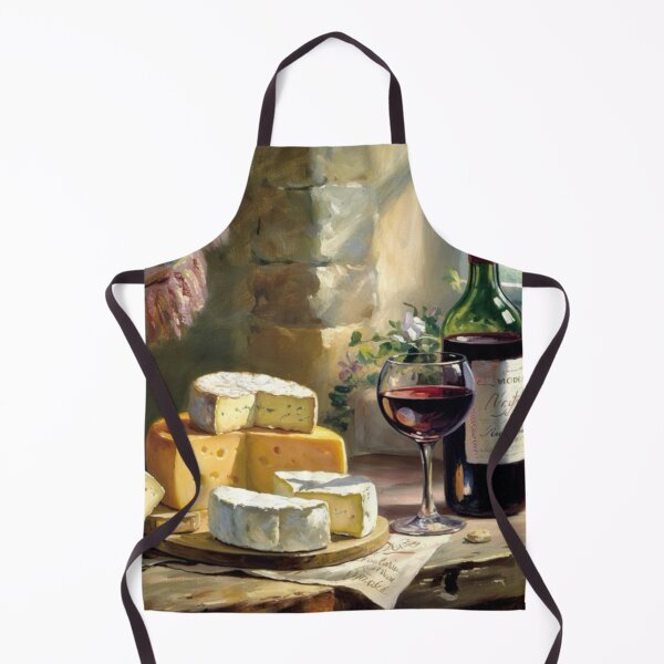 Item preview, Elegant French Still Life | Wine and Cheese by the Window in a Provincial Kitchen designed and sold by CARRAANN.