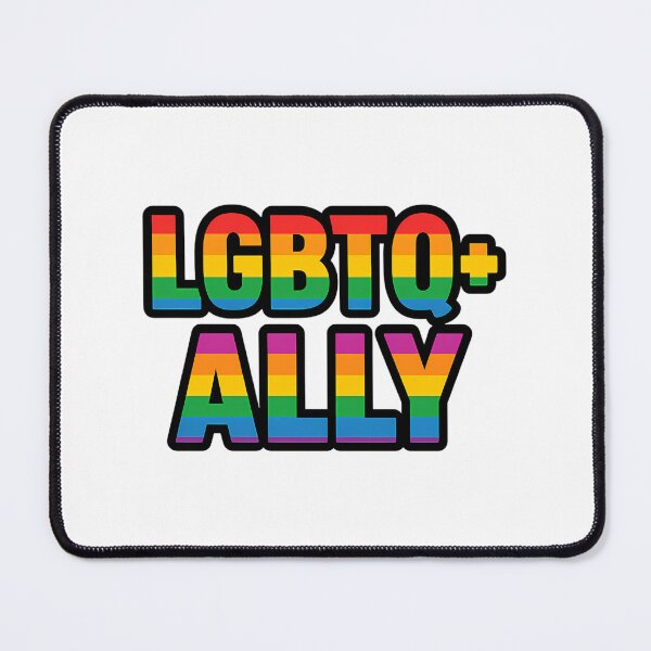 Item preview, LGBTQ+ Ally – Pride Rainbow Typography designed and sold by Haus Of Sin.