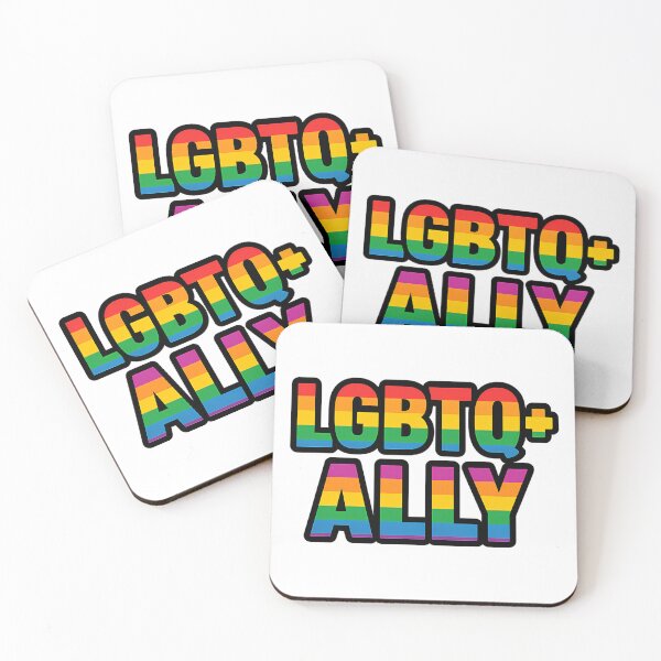 Item preview, LGBTQ+ Ally – Pride Rainbow Typography designed and sold by Haus Of Sin.