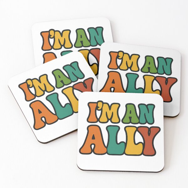 Item preview, I'm an Ally – Bold Retro Typography designed and sold by Haus Of Sin.