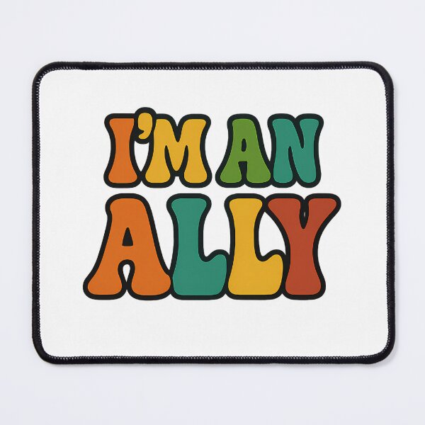 Item preview, I'm an Ally – Bold Retro Typography designed and sold by Haus Of Sin.