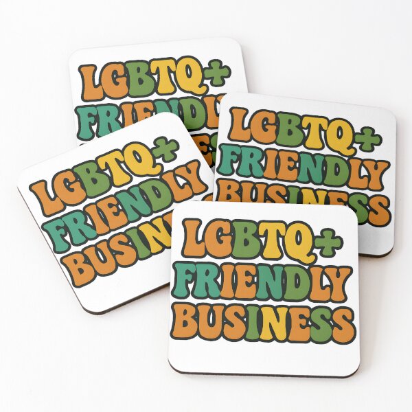 Item preview, LGBTQ+ Friendly Business – Retro Groove Design designed and sold by Haus Of Sin.