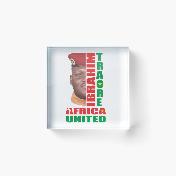 Item preview, Ibrahim Traoré Africa United T-Shirt – Celebrate African Unity & Leadership designed and sold by tuji28.