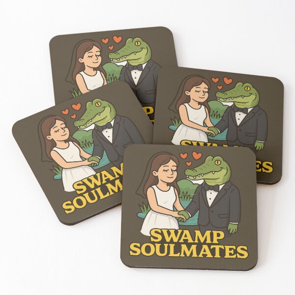 Item preview, Swamp Soulmates – Alligator Wedding Meme designed and sold by Venusmake.