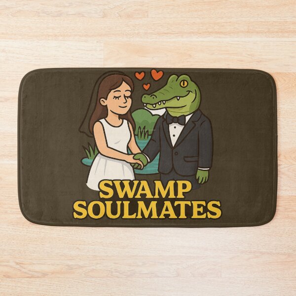 Item preview, Swamp Soulmates – Alligator Wedding Meme designed and sold by Venusmake.