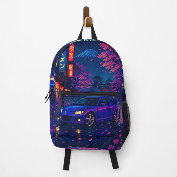 Item preview, Japanese Sports Car Under Cherry Blossoms With Mount Fuji View designed and sold by RevUpDesign.