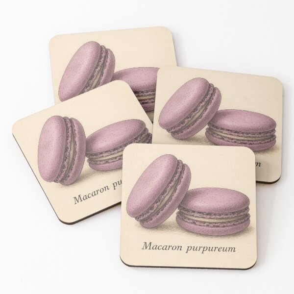 Item preview, Macaron purpureum – Botanical Style Dessert Illustration designed and sold by Pacika.