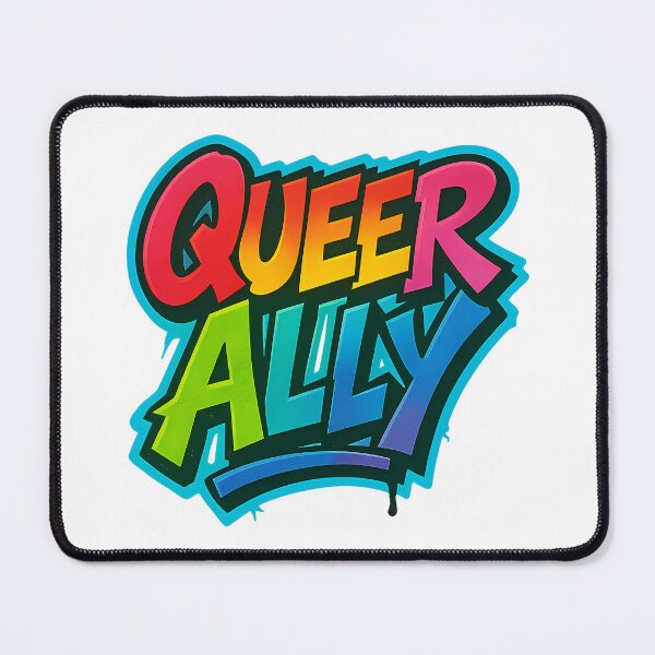 Item preview, Queer Ally – Bold Rainbow Graffiti designed and sold by Haus Of Sin.