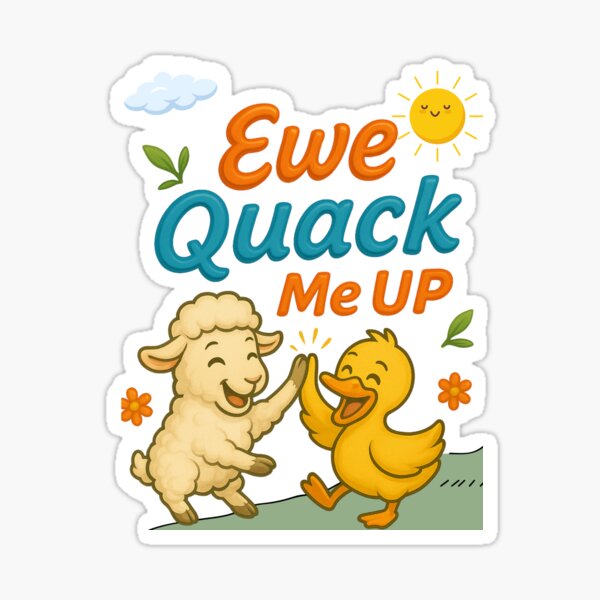 Artikel-Vorschau von Schafsgeschichten: Ewe Quack Me Up, designt und verkauft von bazstees54.
