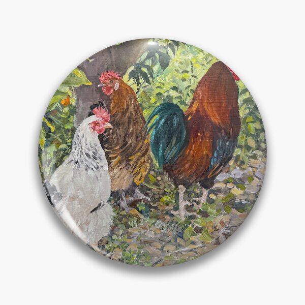 Item preview, Chickens Under My Orange Tree, La Alpujarra, Andalusia, Spain designed and sold by Margaret Merry.