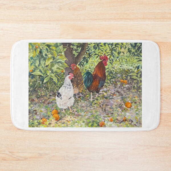 Item preview, Chickens Under My Orange Tree, La Alpujarra, Andalusia, Spain designed and sold by Margaret Merry.