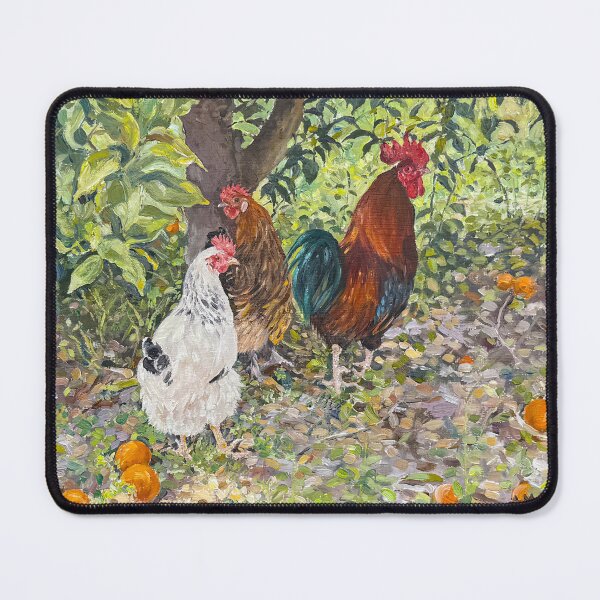 Item preview, Chickens Under My Orange Tree, La Alpujarra, Andalusia, Spain designed and sold by Margaret Merry.