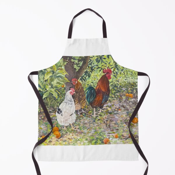 Item preview, Chickens Under My Orange Tree, La Alpujarra, Andalusia, Spain designed and sold by Margaret Merry.