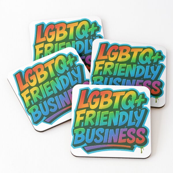 Item preview, LGBTQ+ Friendly Business – Rainbow Pride Art designed and sold by Haus Of Sin.