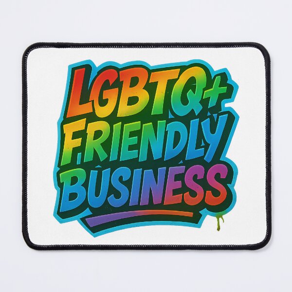 Item preview, LGBTQ+ Friendly Business – Rainbow Pride Art designed and sold by Haus Of Sin.