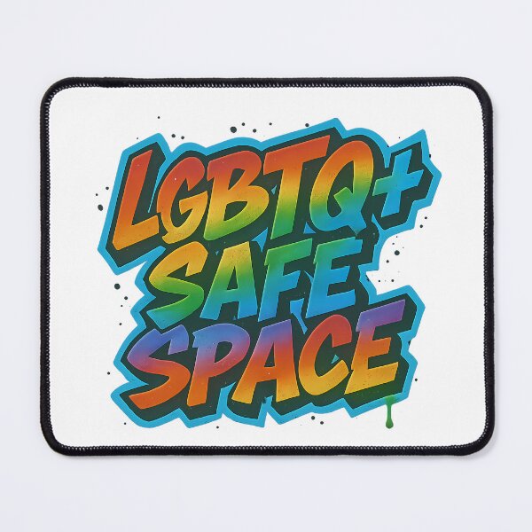 Item preview, LGBTQ+ Safe Space – Bold Graffiti Design designed and sold by Haus Of Sin.