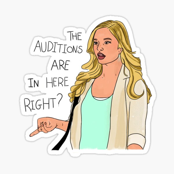 Aperçu de l'œuvre L'étape suivante « les auditions sont ici, n'est-ce pas » créée et vendue par Dottydraws.
