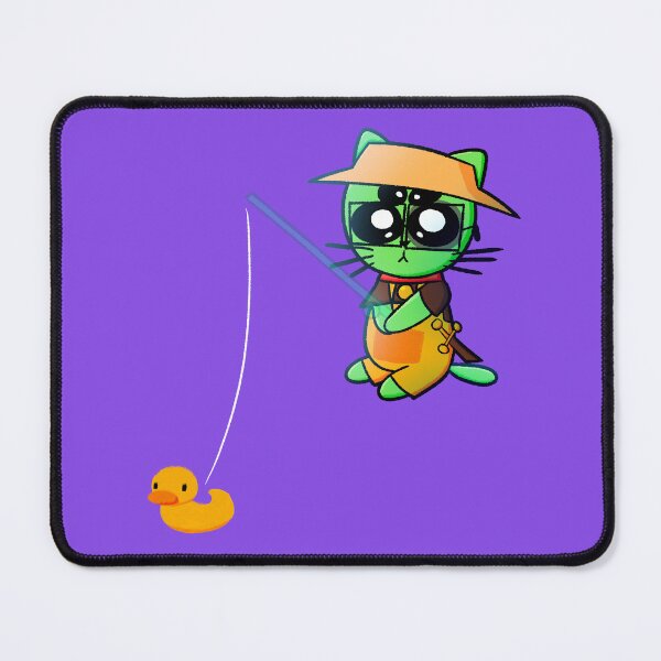 Item preview, alien cat fishing designed and sold by bunniklino.