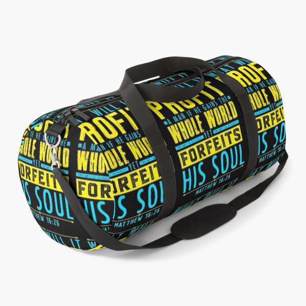Item preview, Matthew 16:26 What Will It Profit A Man If He Gains The Whole World Yet Forfeits His Soul? designed and sold by plushism.