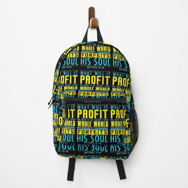 Item preview, Matthew 16:26 What Will It Profit A Man If He Gains The Whole World Yet Forfeits His Soul? designed and sold by plushism.