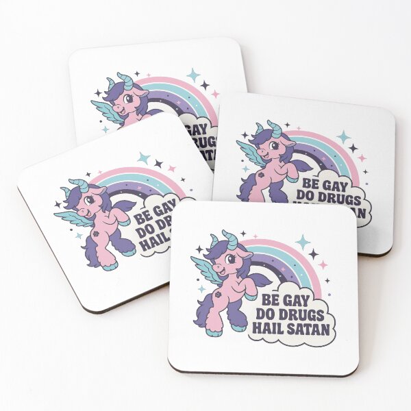 Item preview, Be Gay, Do Drugs, Hail Satan designed and sold by ToyoTees.
