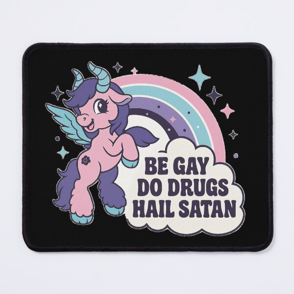 Item preview, Be Gay, Do Drugs, Hail Satan designed and sold by ToyoTees.