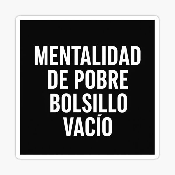 Vista previa del artículo con la obra «Mentalidad de pobre bolsillo vacío », diseñado y vendido por Rednbida – Mente rica, estilo brutal..