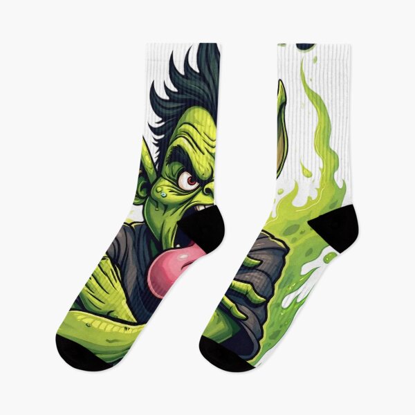 Item preview, I Feel Icky! – Cartoon Goblin Mood Art designed and sold by Pulse Creativity Designs.