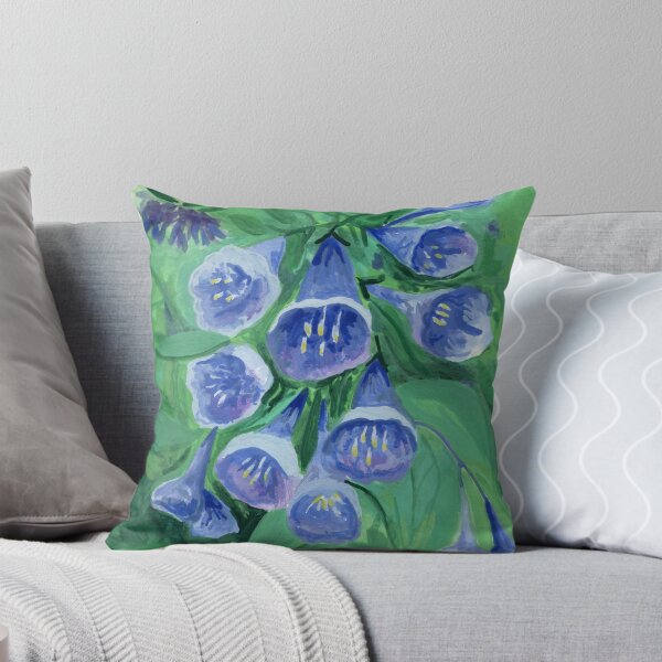 Artikelvorschau, Virginia Bluebells Gouache-Malerei entworfen und verkauft von SomeChicksArt.