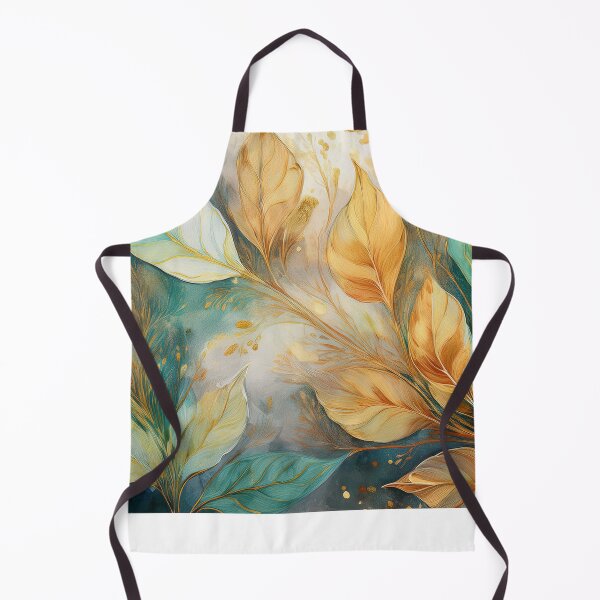 Item preview, EARTHY Neutral VINTAGE leaves, boho beige wildflower watercolour garden, neutral beige and green alcohol ink effect, green leafy floral spring painting designed and sold by navitalidesign.