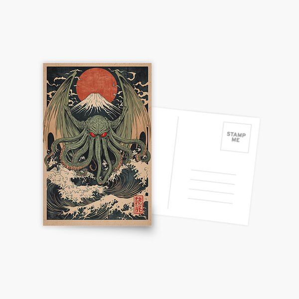 Item preview, Cthulhu Rising from the Sea II Japanese Lovecraft Mythos designed and sold by [EverNever] Creative Gear Alternatives.