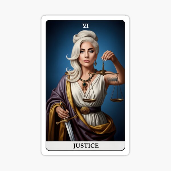 Item preview, Lady Gaga Tarot, The Justice designed and sold by Ceremonials-.