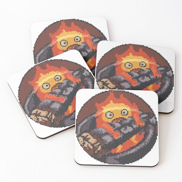Item preview, Cross Stitch Fire Demon // Calcifer  designed and sold by RobinAndWillow.