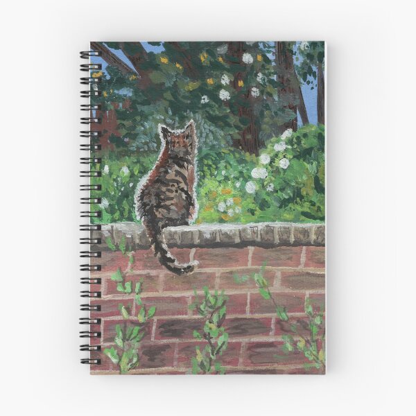 Item preview, Tabby Cat Enjoying Sunshine Gouache Painting designed and sold by SomeChicksArt.