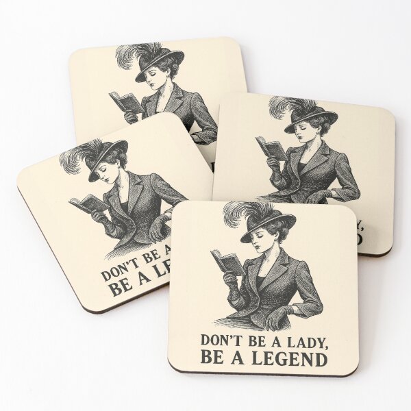 Item preview, Dint be a lady, be a legend - bookish art designed and sold by Taika Tori Art .