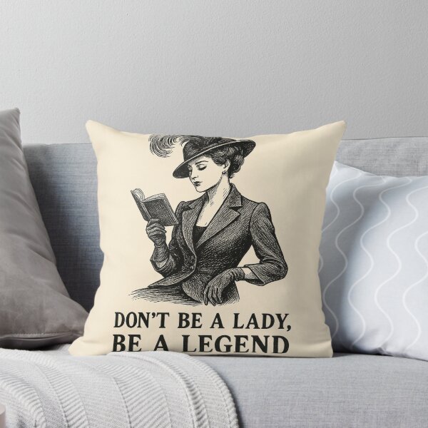 Item preview, Dint be a lady, be a legend - bookish art designed and sold by Taika Tori Art .