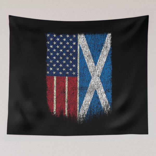 Item preview, Scottish American Flag Shirt Scotland USA Flag Pride T Shirt designed and sold by cgocgy.