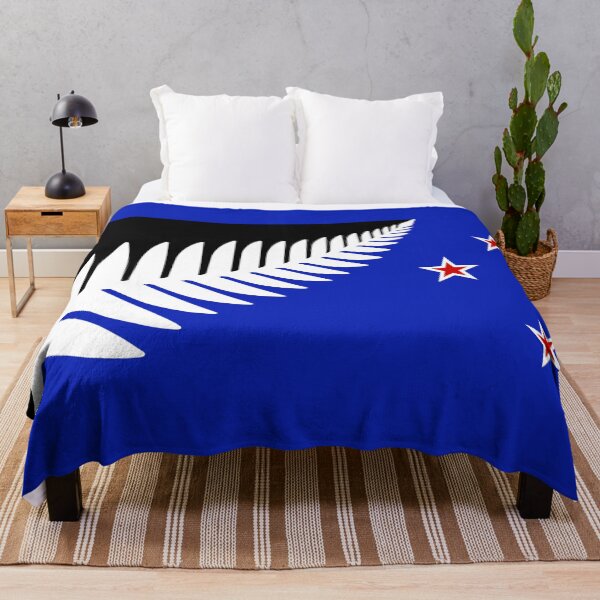 Item preview, NZ Flag Design Silver Fern by Kyle Lockwood designed and sold by Beluga Cat.